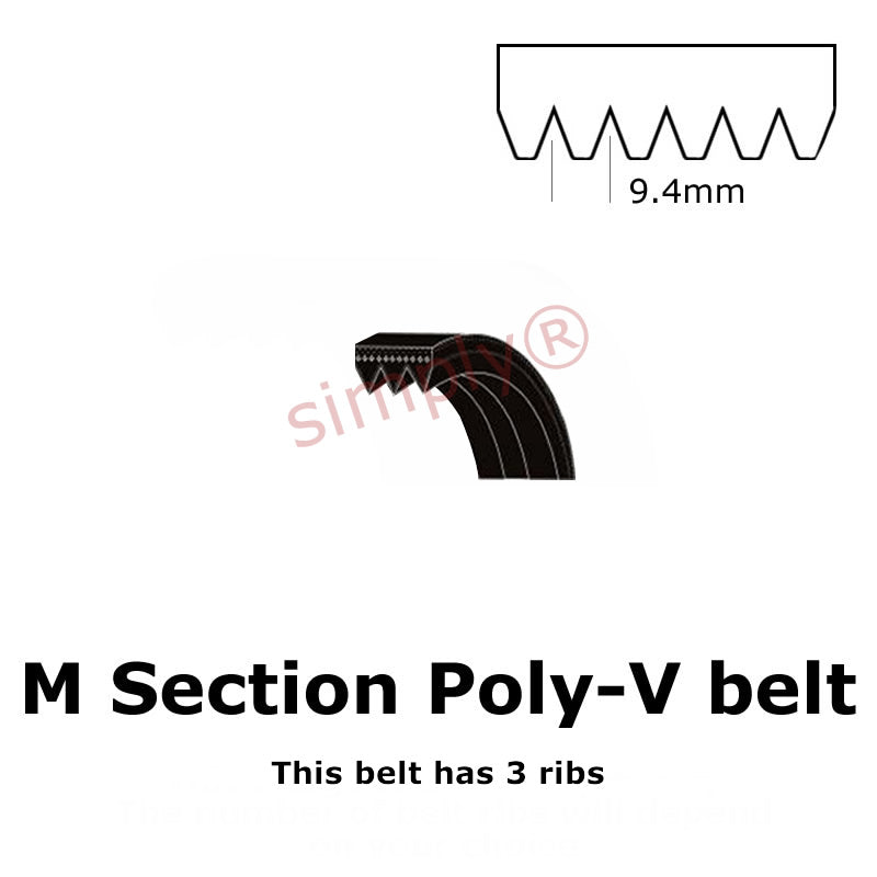 2515PM/990M Pix Poly V Multiple Ribbed Belt 2515mm/99 inch Length with 16 Ribs Allow 2-3 Days