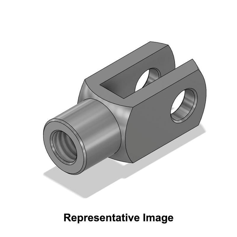 Chiavette G16X32SSLH Left Hand Female Stainless Steel Clevis 16mm Bore 32mm Base / Bore Center M16x2 Thread - Allow 7-10 Days