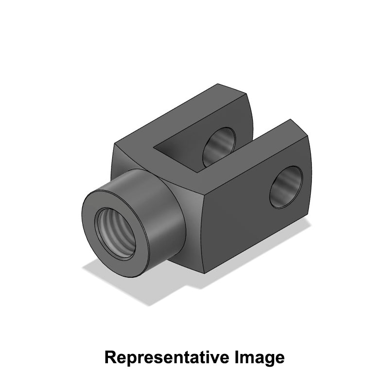 Chiavette G20x40 CNOMO Right Hand Female Steel Clevis 20mm Bore 40mm Base / Bore Center M27x2 Thread - Allow 7-10 Days