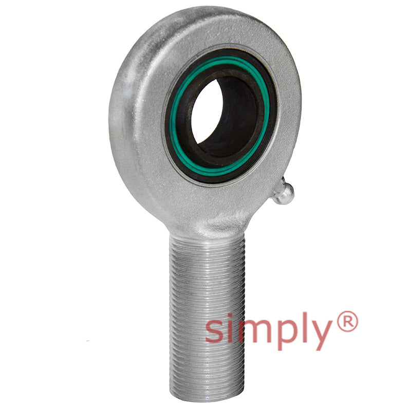 Fluro EA352RS Right Hand Zinc Plated Steel / Steel Male Plain Rod End M36x3 Thread