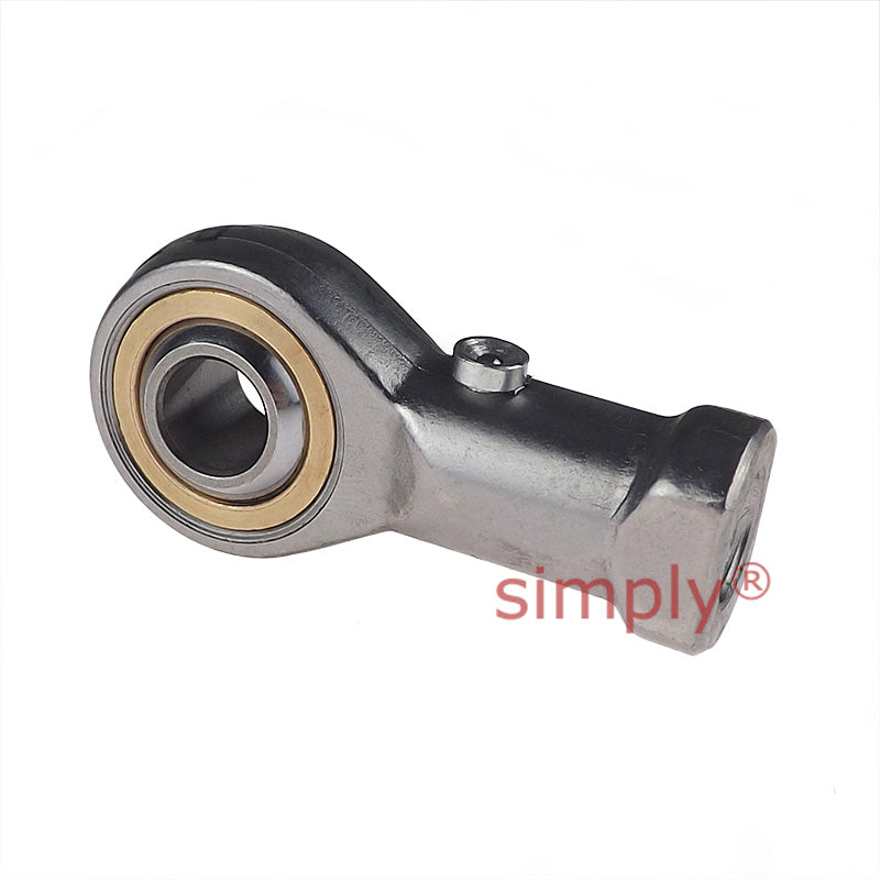Fluro GIRS18 Right Hand Stainless Steel / Bronze Female Plain Rod End M18x1.5 Thread