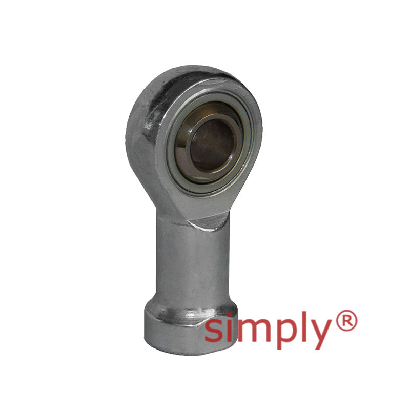 Fluro GILSW50 Left Hand Zinc Plated Steel / PTFE Lined Maintenance Free Female Plain Rod End M48x2 Thread