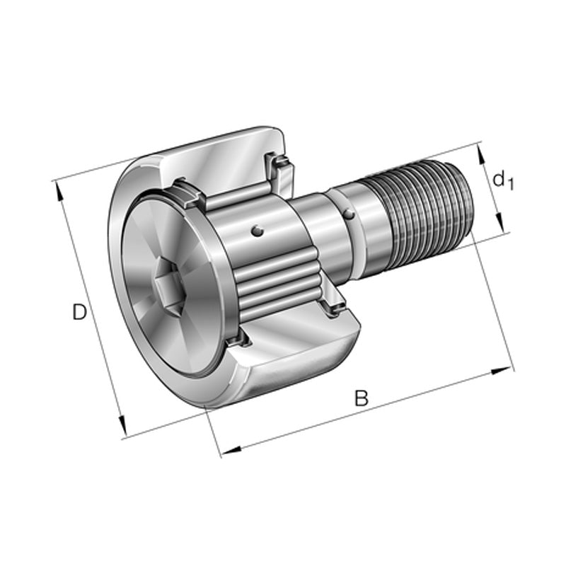 INA KRV90-X-PP-A Stud Type Track Roller 30x90x100mm - Allow 1-2 Days - Contact Us For Faster Delivery