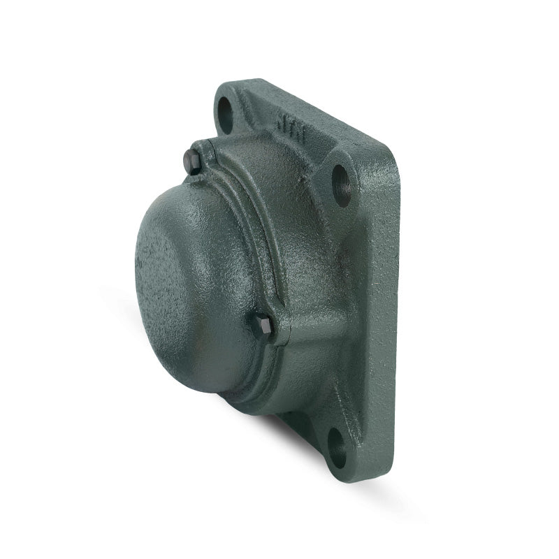 NTN CM-UKF317AD1/HA2317X Imperial Four Bolt Square Cast Iron Housing with Cast Iron Cover - Closed Version - Insert and Adaptor Sleeve Fits 2-15/16 inch Shaft - Allow 2-3 Days
