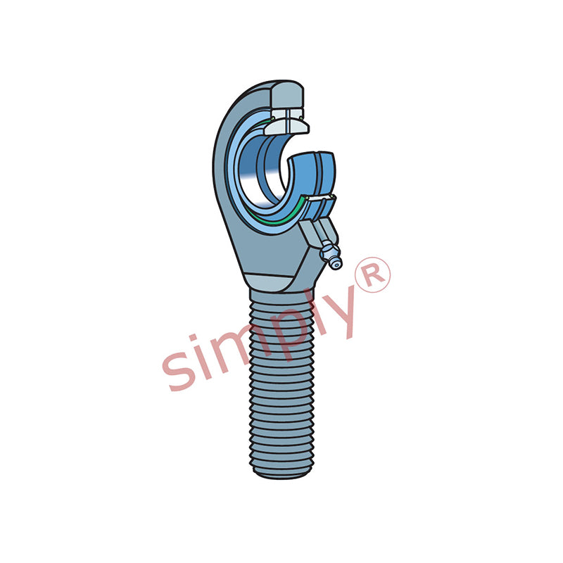 SKF SALA40ES2RS Left Hand Steel / Steel Plain Male Rod End M39x3 Thread