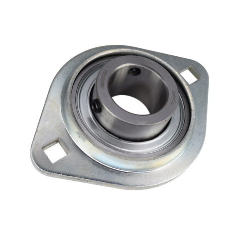 RHP SLFL7/8DEC Oval 2 Bolt Pressed Steel Bearing Housing and 7/8 inch Bore Insert