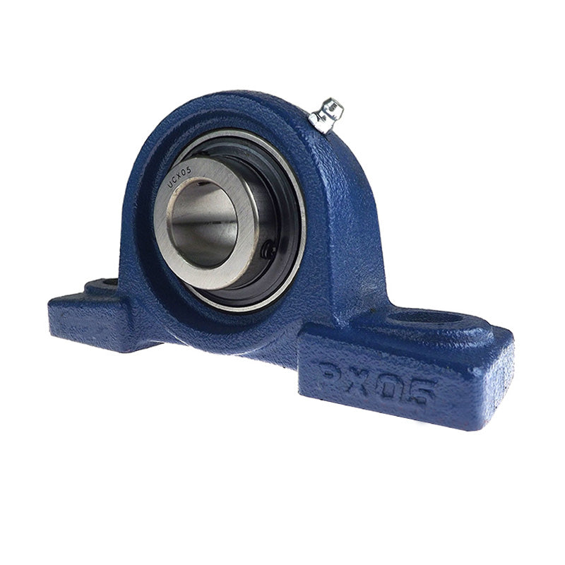 Challenge / FK UCPX07-20 Imperial Cast Iron Two Bolt Pillow Block Housing with 1-1/4 inch Bore Insert and Triple Lip Seal Ideal for Agricultural and Outdoor Use