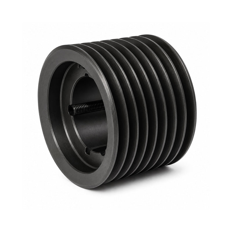 PowerDrive 250X8SPZ 250mm Pitch Diameter SPZ Section Tapered Locking Bush Type Pulley with 8 Grooves (Bush not Incl.) - Allow 2-3 Days
