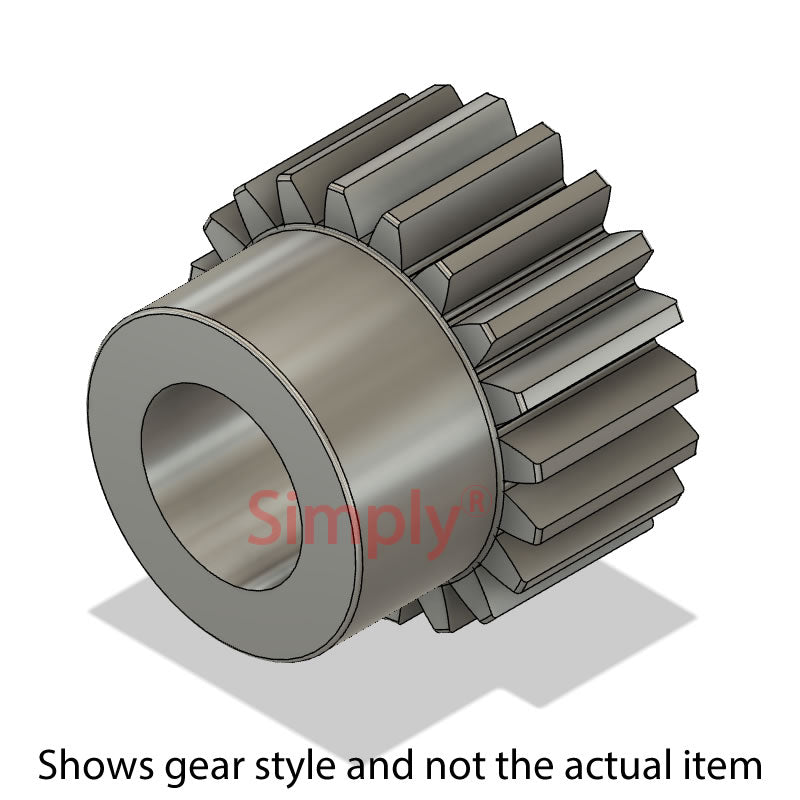 SS05/48B-5 Metric EN8 Spur Gear 48 Tooth 0.5 Mod Pilot Bored 5mm (H8)