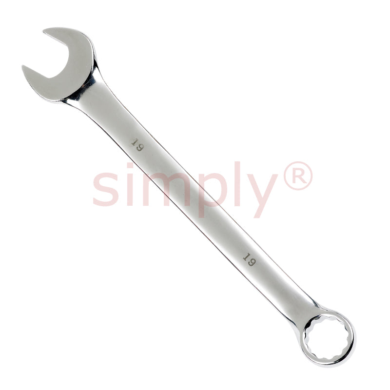 Hardened and Tempered Cyclo 19mm Open / Ring Spanner