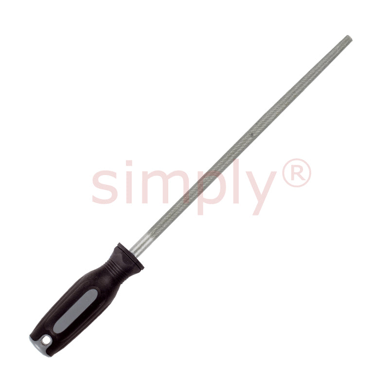 Cyclo Round File with Comfortable Rounded Plastic Handle