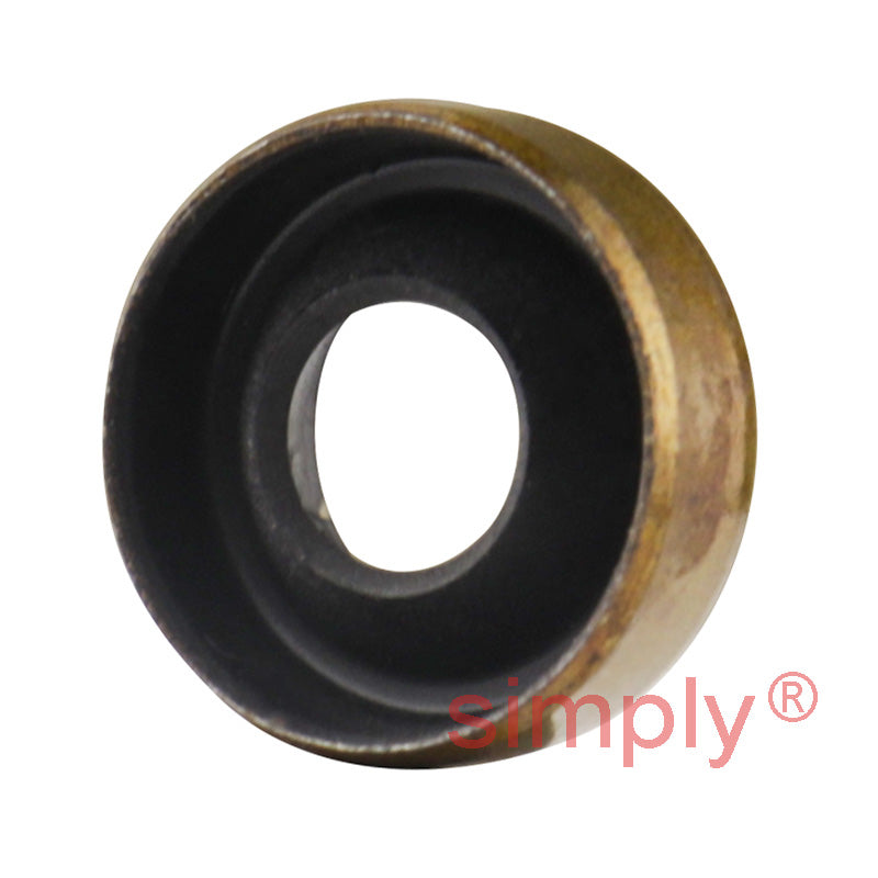 0.25x0.5x0.18 inch Metal Cased Nitrile Rubber Rotary Shaft Oil Seal Springless Design VB Style