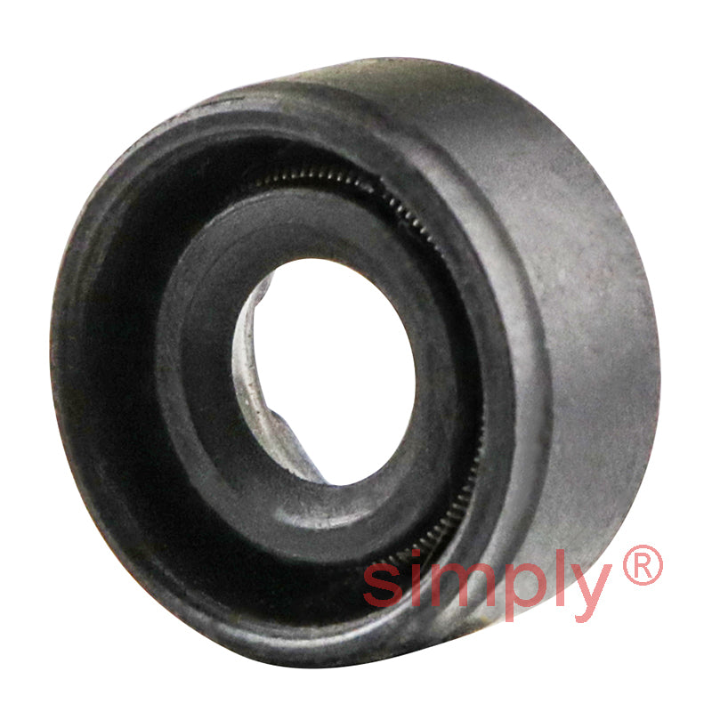 0.25x0.5x0.25 inch Nitrile Rubber Single Lip Rotary Shaft Oil Seal with Garter Spring R21 / SC