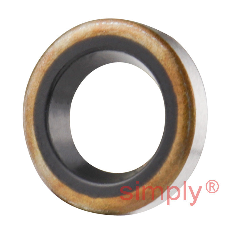 0.37x0.62x0.12 inch Metal Cased Nitrile Rubber Rotary Shaft Oil Seal Springless Design VB Style