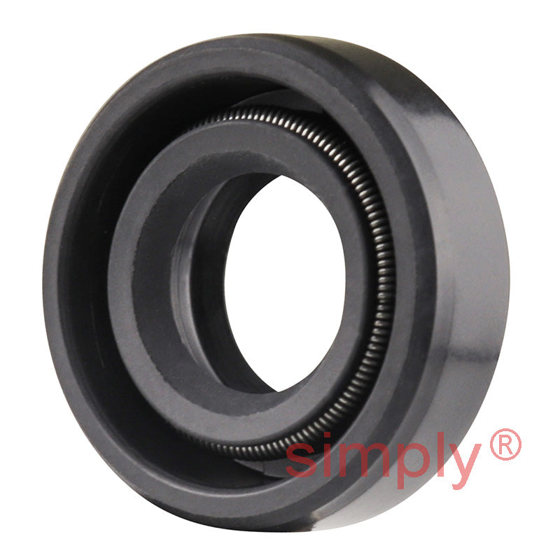 0.37x0.75x0.25 inch Nitrile Rubber Double Lip Rotary Shaft Oil Seal with Garter Spring R23 / TC Style