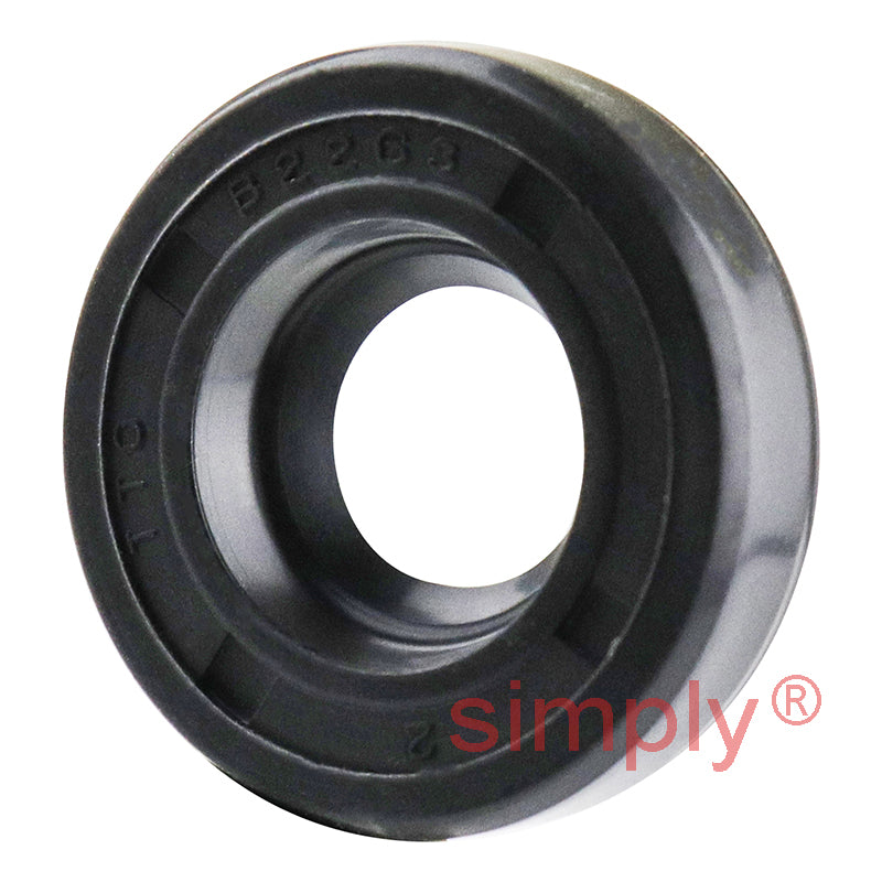 0.37x0.87x0.25 inch Nitrile Rubber Single Lip Rotary Shaft Oil Seal with Garter Spring R21 / SC