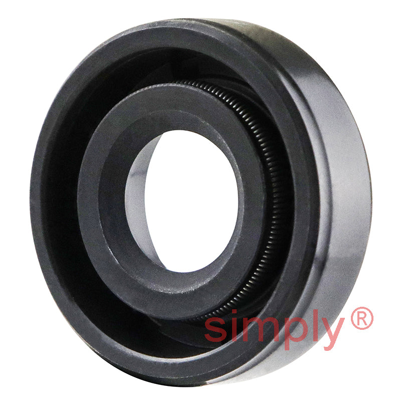 0.37x0.87x0.25 inch Nitrile Rubber Single Lip Rotary Shaft Oil Seal with Garter Spring R21 / SC