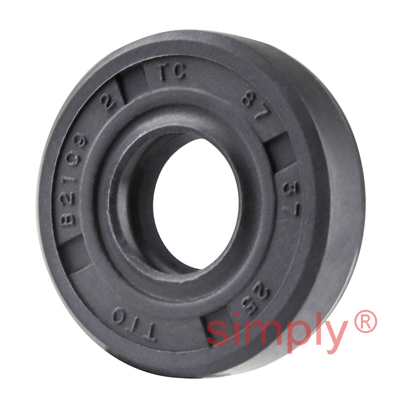 0.37x0.87x0.25 inch Nitrile Rubber Double Lip Rotary Shaft Oil Seal with Garter Spring R23 / TC Style