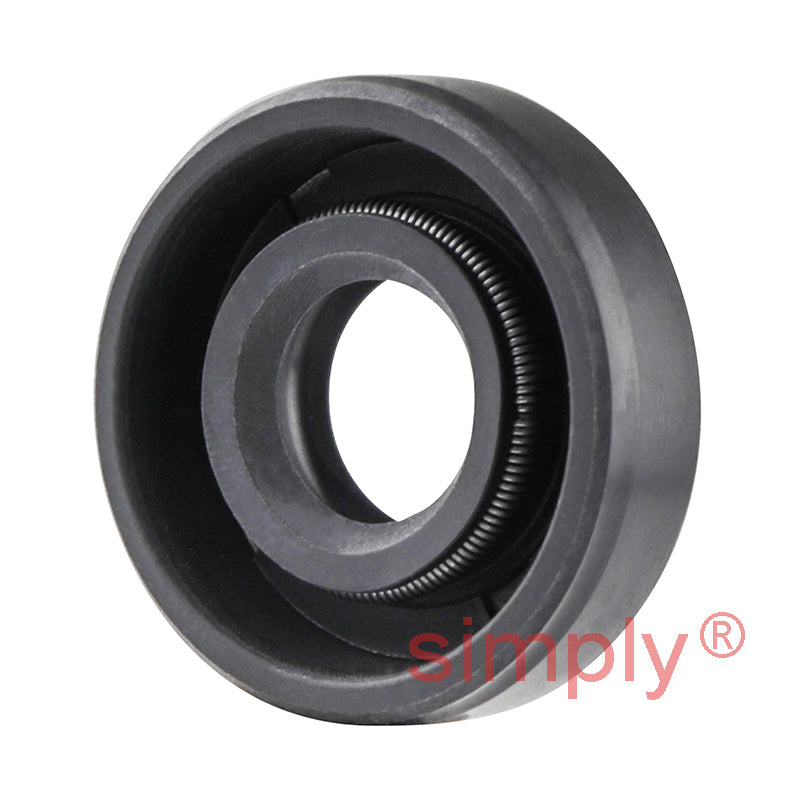 0.37x0.87x0.25 inch Nitrile Rubber Double Lip Rotary Shaft Oil Seal with Garter Spring R23 / TC Style