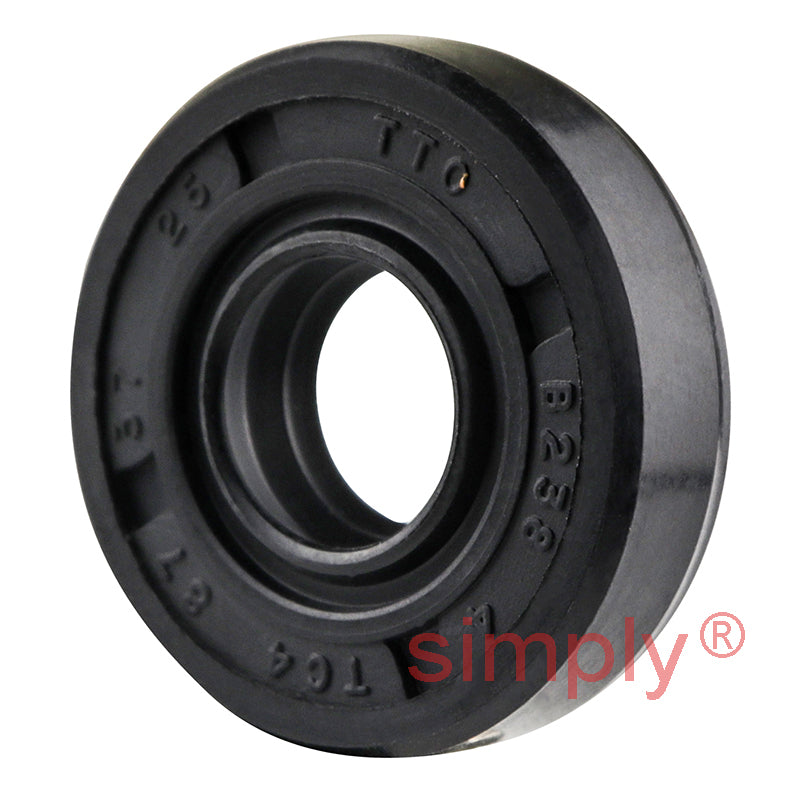 0.37x0.87x0.25TC4SS inch Imperial Fork and Damper Nitrile Rubber Oil Seal with Extra Internal Sealing Profile and Raised Outer Sealing Band on Outside Diameter