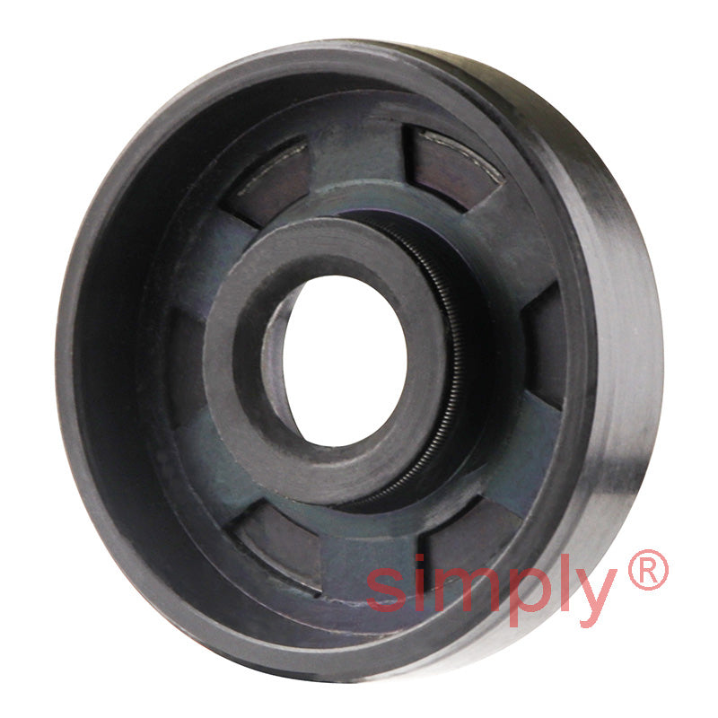 0.37x1.25x0.31 inch Nitrile Rubber Single Lip Rotary Shaft Oil Seal with Garter Spring R21 / SC Style
