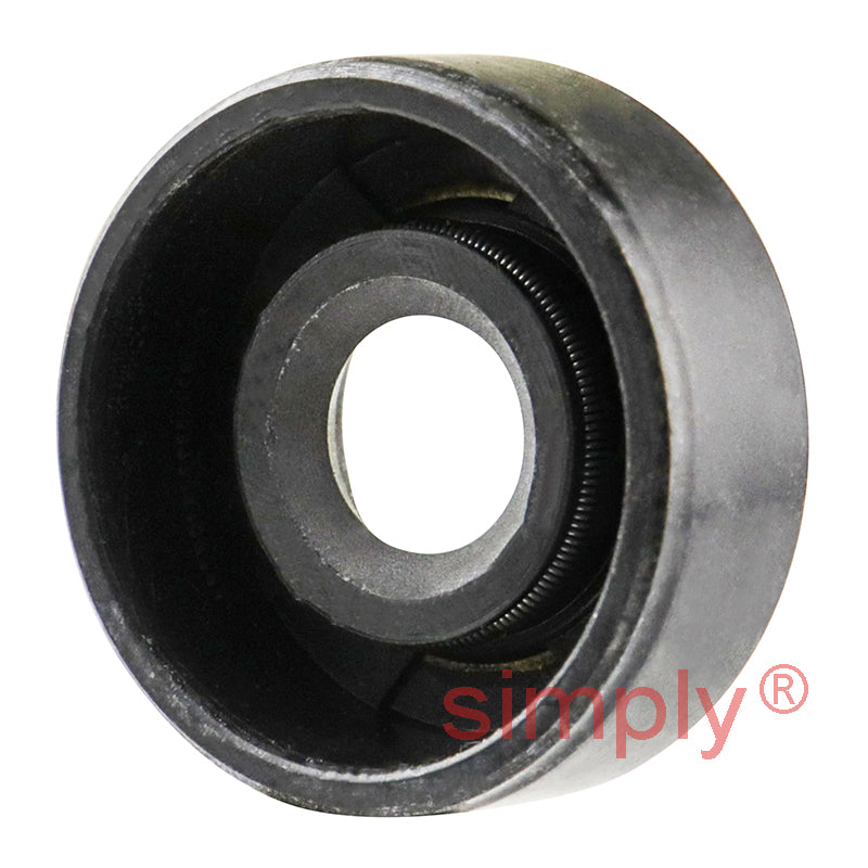 0.37x1x0.37 inch Nitrile Rubber Single Lip Rotary Shaft Oil Seal with Garter Spring R21 / SC