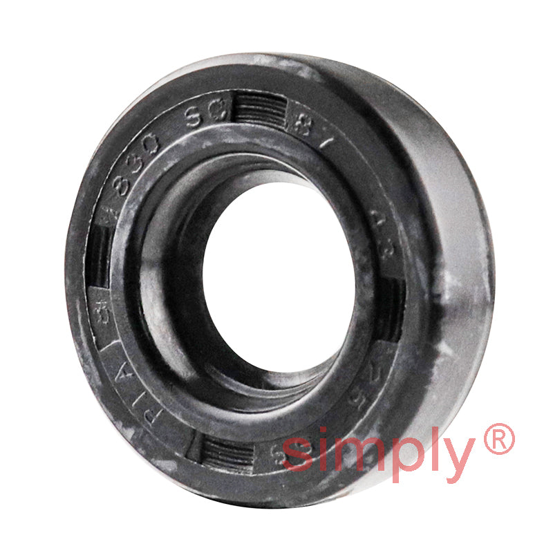 0.43x0.87x0.25 inch Nitrile Rubber Single Lip Rotary Shaft Oil Seal with Garter Spring R21 / SC