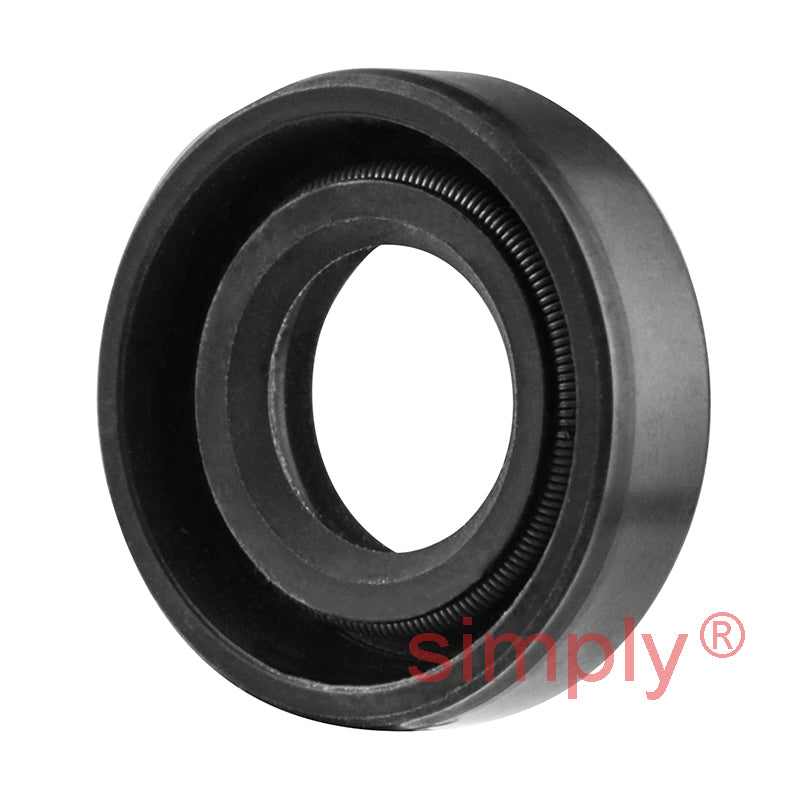 0.46x0.87x0.25 inch Nitrile Rubber Double Lip Rotary Shaft Oil Seal with Garter Spring R23 / TC Style