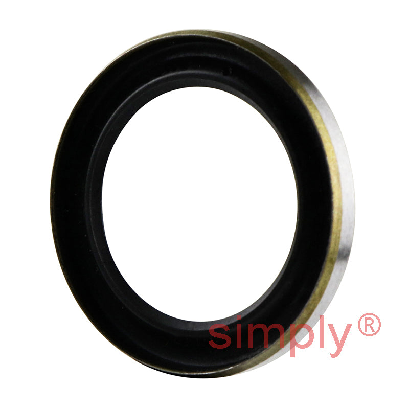 0.62x0.87x0.12 inch Metal Cased Nitrile Rubber Rotary Shaft Oil Seal Springless Design VB Style