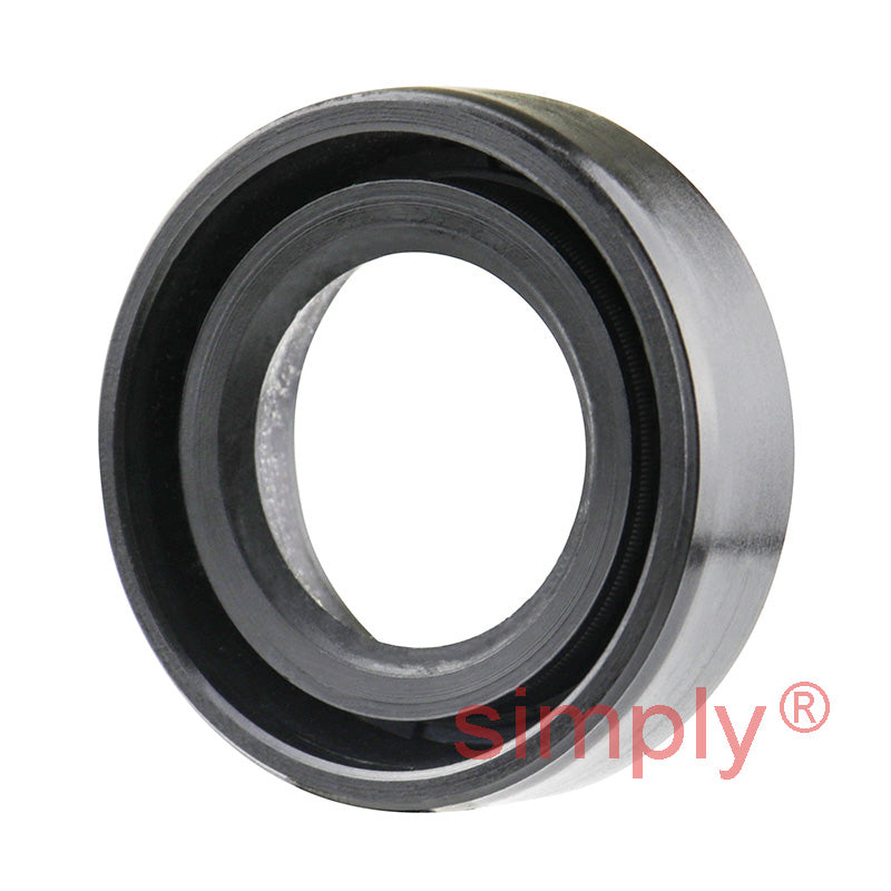 0.75x1.25x0.37 inch Nitrile Rubber Single Lip Rotary Shaft Oil Seal with Garter Spring R21 / SC