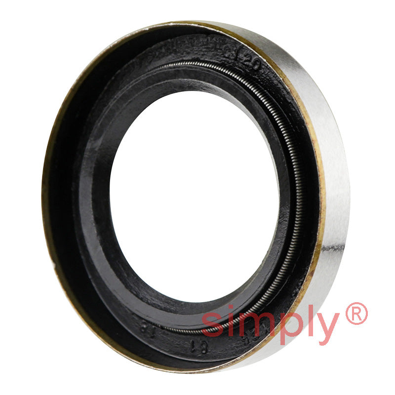 0.81x1.25x0.18 inch Metal Cased Nitrile Rubber Rotary Shaft Oil Seal Springless Design VB Style