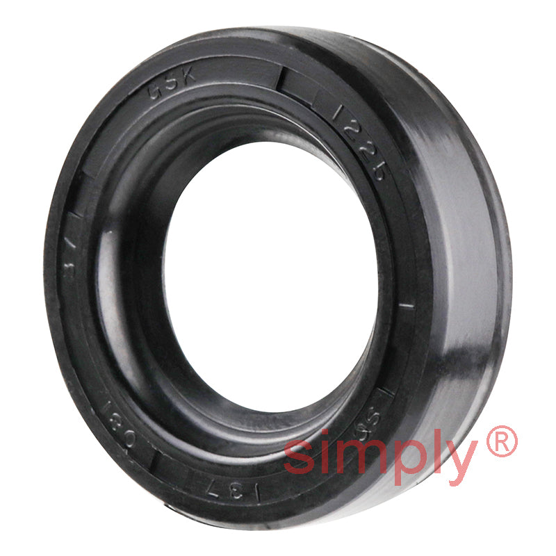 0.81x1.37x0.37 inch Nitrile Rubber Single Lip Rotary Shaft Oil Seal with Garter Spring R21 / SC