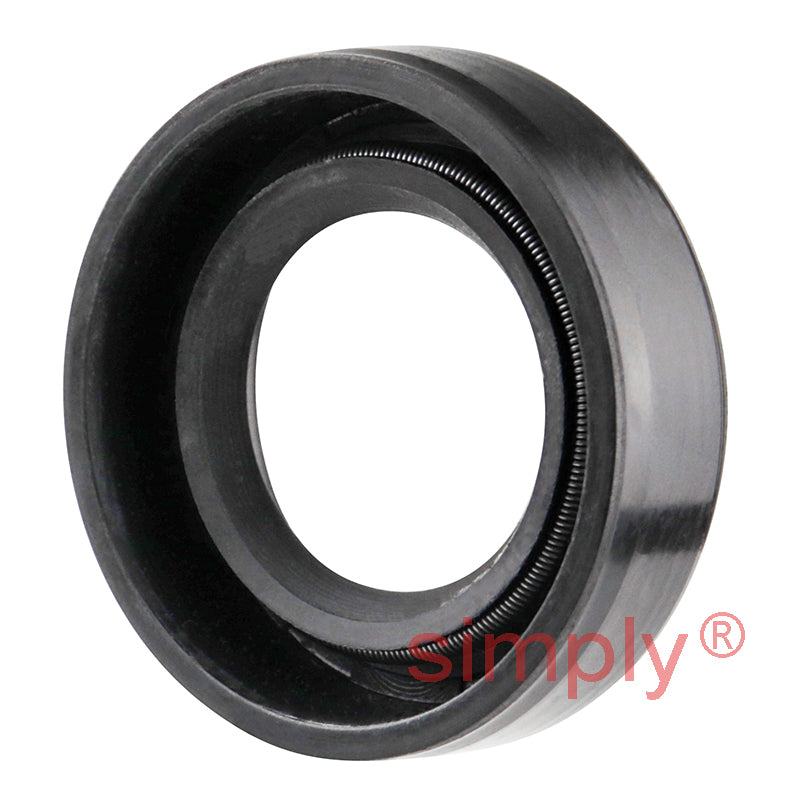 0.81x1.37x0.37 inch Nitrile Rubber Single Lip Rotary Shaft Oil Seal with Garter Spring R21 / SC
