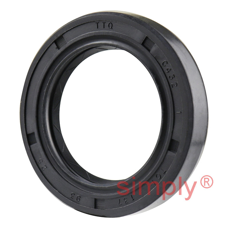 0.93x1.37x0.25 inch Nitrile Rubber Double Lip Rotary Shaft Oil Seal with Garter Spring R23 / TC Style
