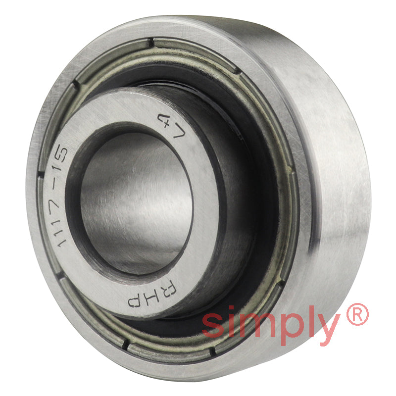 RHP 1017-15G Spherical Outer Full Width Bearing Insert 15mm Bore 40mm Outside Diameter