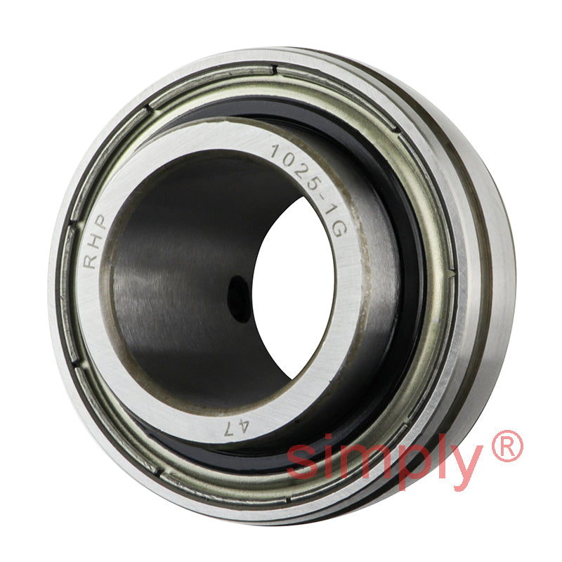 RHP 1025-1G Spherical Outer Full Width Bearing Insert 1 inch Bore 52mm Outside Diameter
