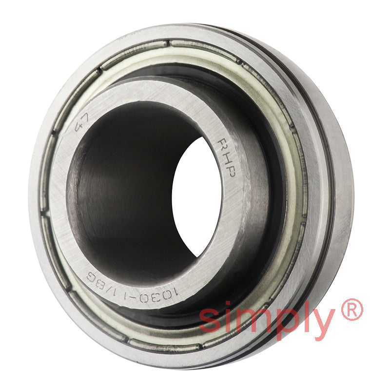 RHP 1030-1-1/8G Spherical Outer Full Width Bearing Insert 1-1/8 inch Bore 62mm Outside Diameter