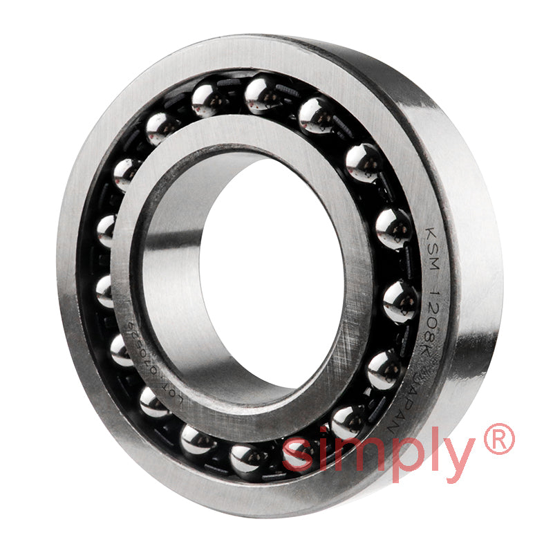KSM 1208K Open Self Aligning Ball Bearing with Tapered Bore 40x80x18mm