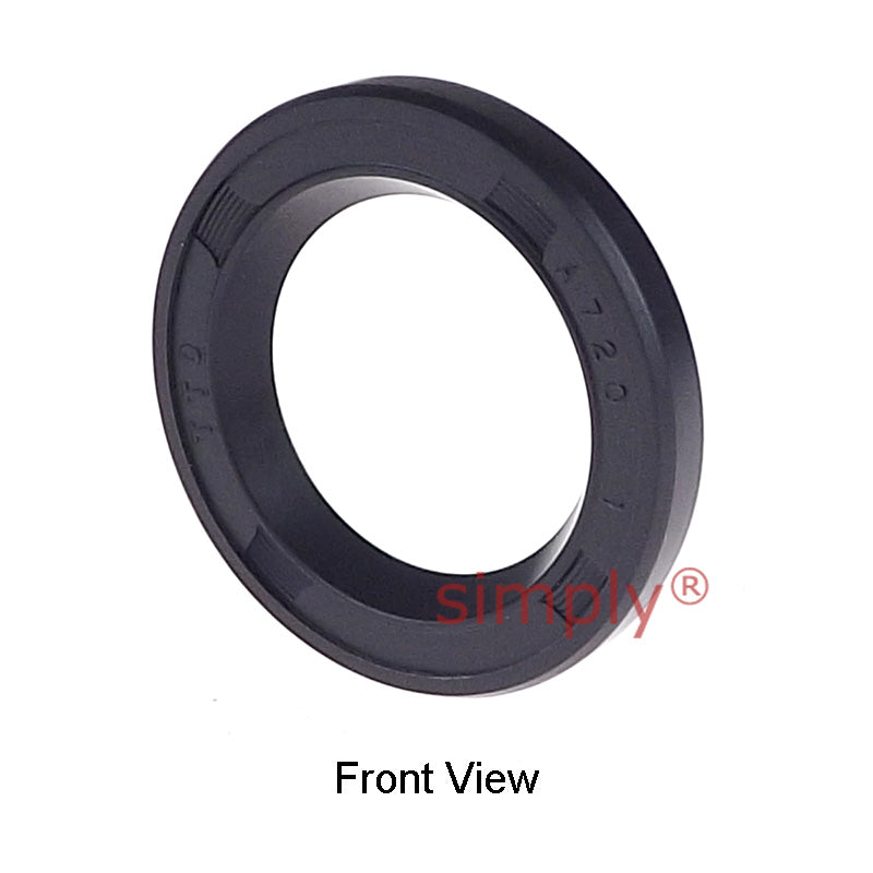 12x17x2.5mm Nitrile Rubber Single Lip Rotary Shaft Oil Seal Springless Design VC Style