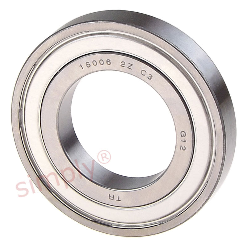 Major Branded 160062ZC3 Metal Shielded Deep Groove Ball Bearing 30x55x9mm