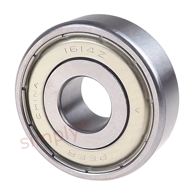 Major Branded 1614ZZ Metal Shielded Deep Groove Ball Bearing 0.375x1.125x0.375 inch