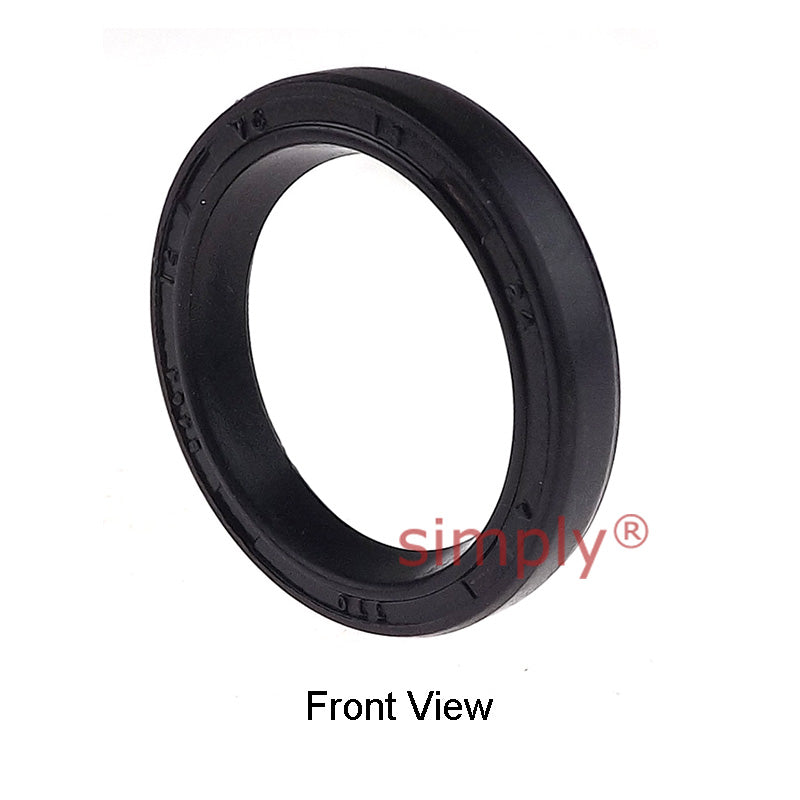 18x24x4mm Nitrile Rubber Single Lip Rotary Shaft Oil Seal Springless Design VC Style