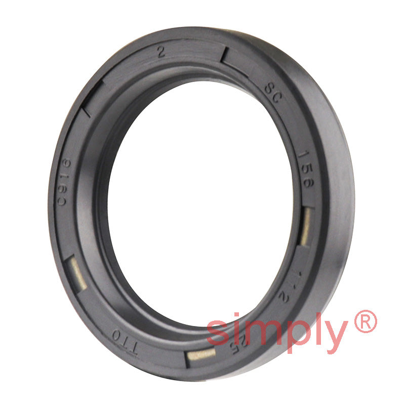 1.12x1.56x0.25 inch Nitrile Rubber Single Lip Rotary Shaft Oil Seal with Garter Spring R21 / SC