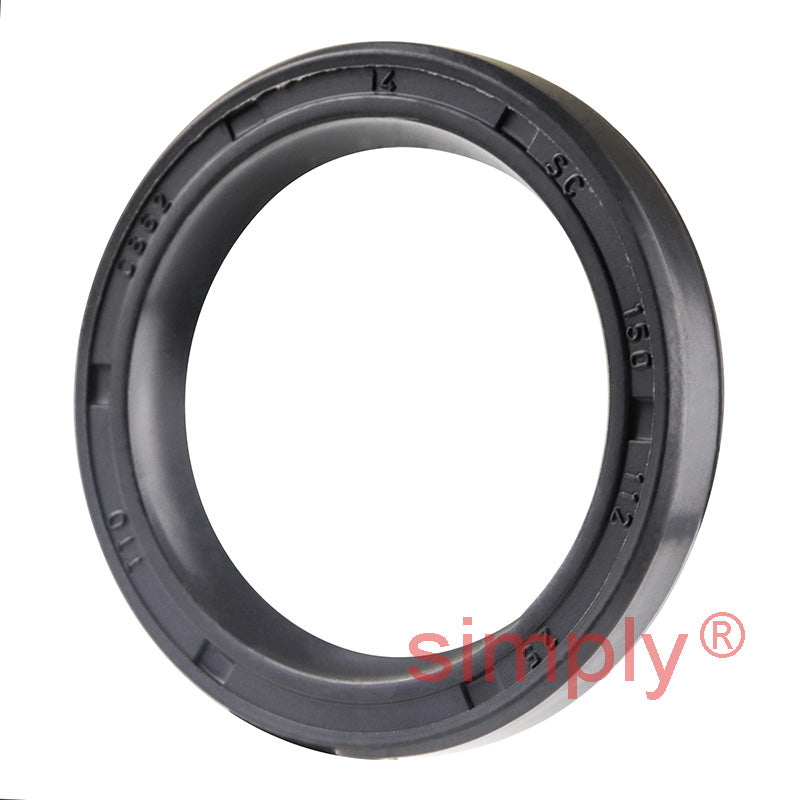 1.12x1.5x0.25 inch Nitrile Rubber Single Lip Rotary Shaft Oil Seal with Garter Spring R21 / SC
