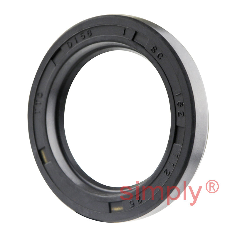 1.12x1.62x0.25 inch Nitrile Rubber Single Lip Rotary Shaft Oil Seal with Garter Spring R21 / SC