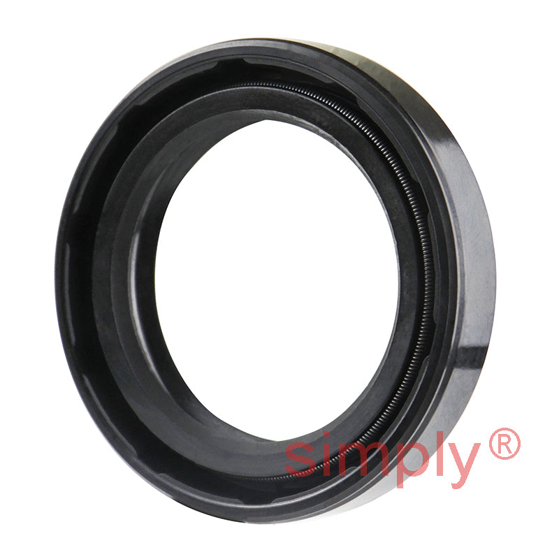 1.12x1.62x0.31 inch Nitrile Rubber Double Lip Rotary Shaft Oil Seal with Garter Spring R23 / TC Style