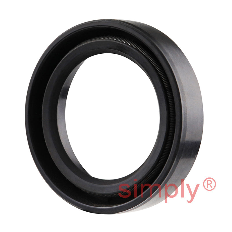 1.12x1.62x0.37 inch Nitrile Rubber Single Lip Rotary Shaft Oil Seal with Garter Spring R21 / SC