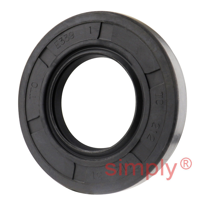 1.12x2.12x0.31 inch Nitrile Rubber Double Lip Rotary Shaft Oil Seal with Garter Spring R23 / TC Style