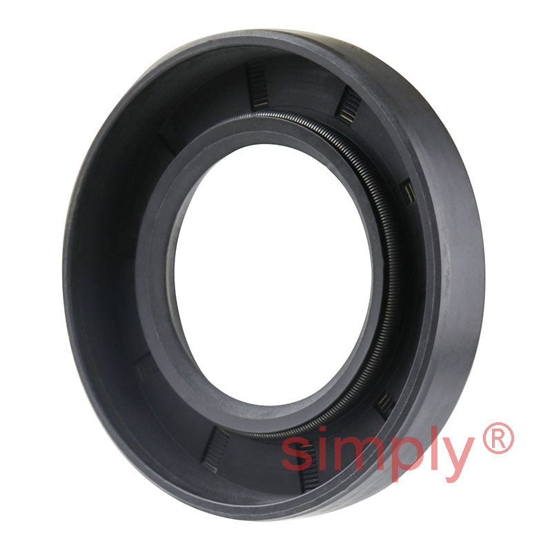 1.12x2x0.37 inch Nitrile Rubber Single Lip Rotary Shaft Oil Seal with Garter Spring R21 / SC Style