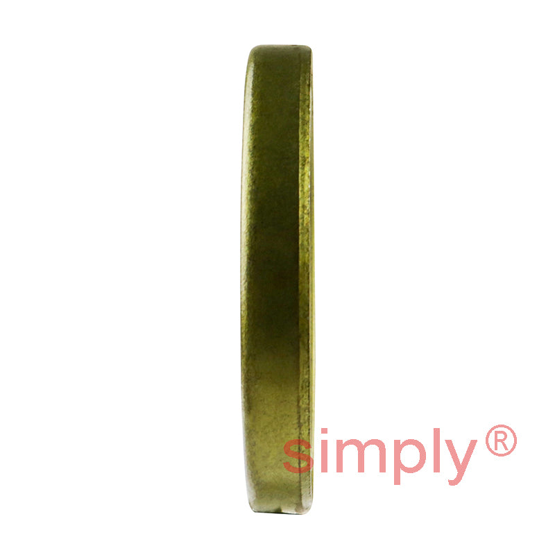 1.25x1.87x0.25 inch Metal Cased Nitrile Rubber Rotary Shaft Oil Seal Springless Design VB Style